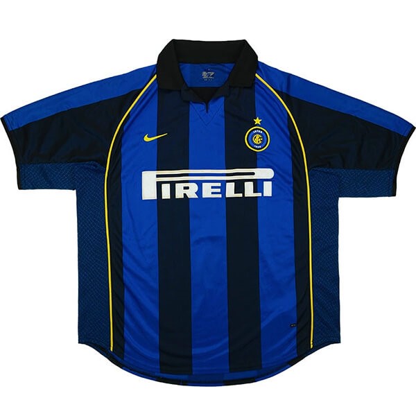 Thailande Maillot Football Inter Milan Domicile Retro 2001 2002 Bleu